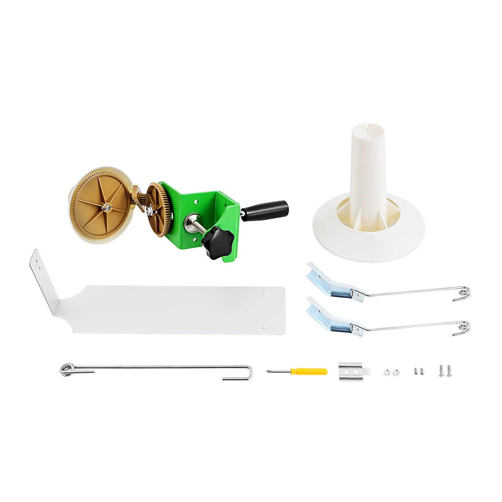 Hand Operated Large Yarn Ball Winder Jumbo Nylon Fiber/Wool/String Ball Winder Ideal Gift for Factories, Homes, Studios Green