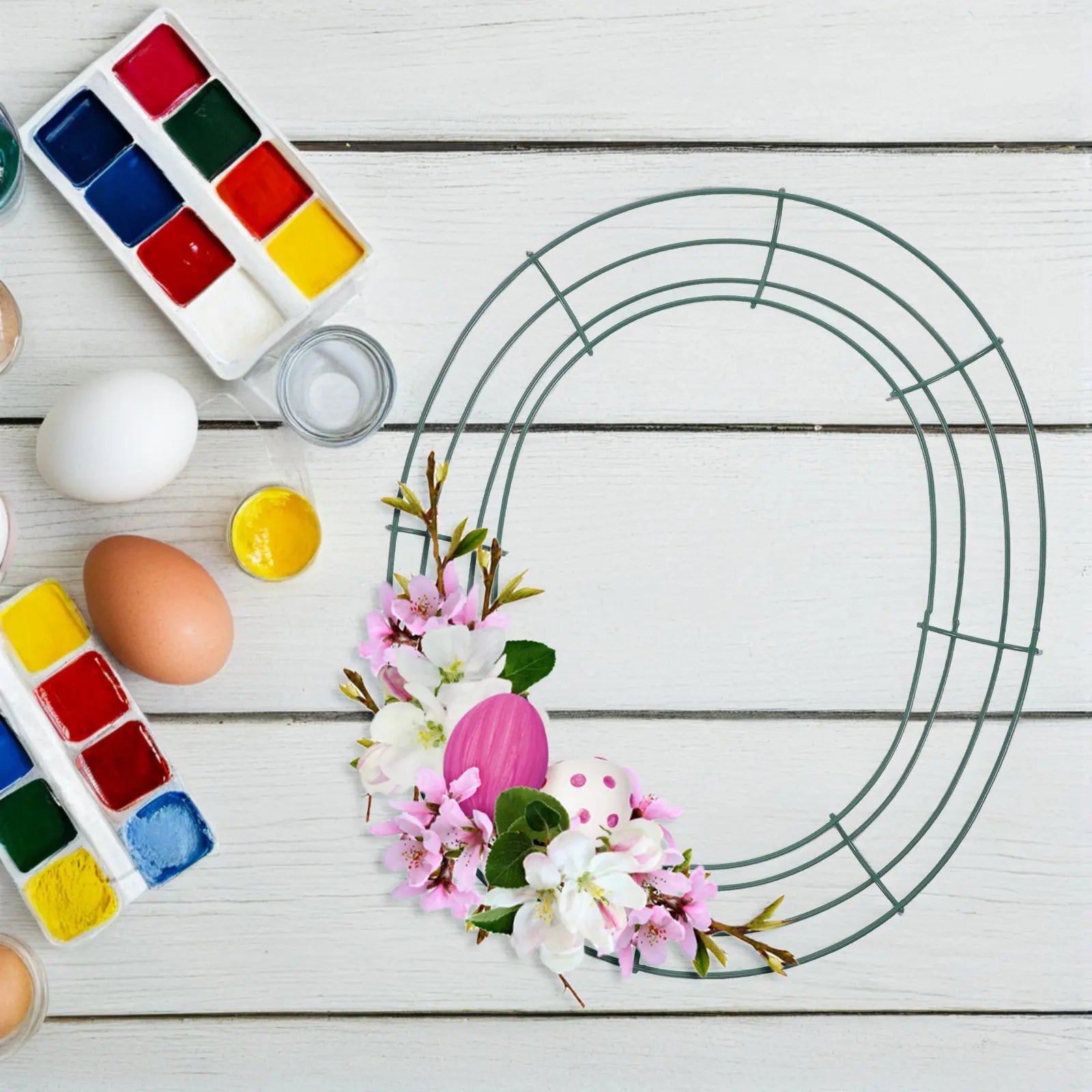 Egg  Wreath Frame Wreath