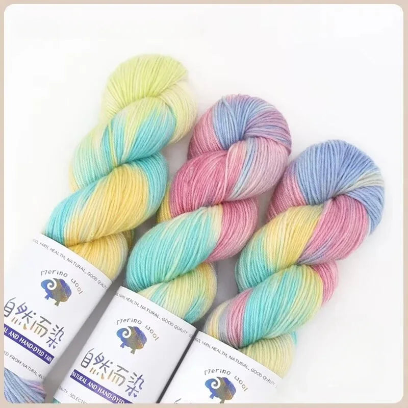 100g 270Meters Handmade Dyed Wool Yarn