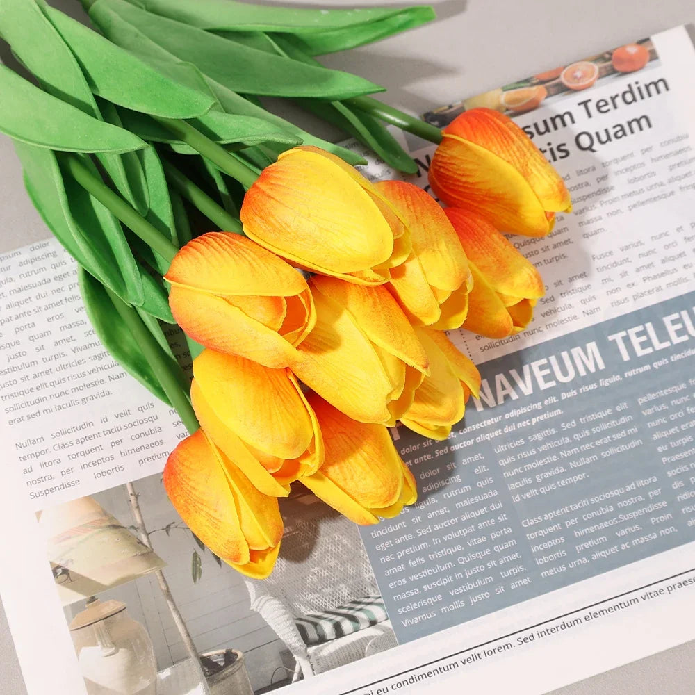 10/5/1pcs Tulip Artificial Flower Bouquet