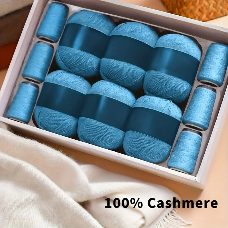 100% Cashmere Soft Yarn 10.58oz+4.23oz