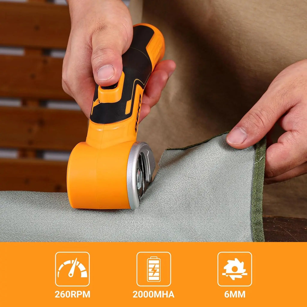 DEKOPRO Professional 3.7 V Electric Sewing Scissors