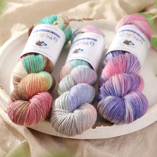 100g 270Meters Handmade Dyed Wool Yarn
