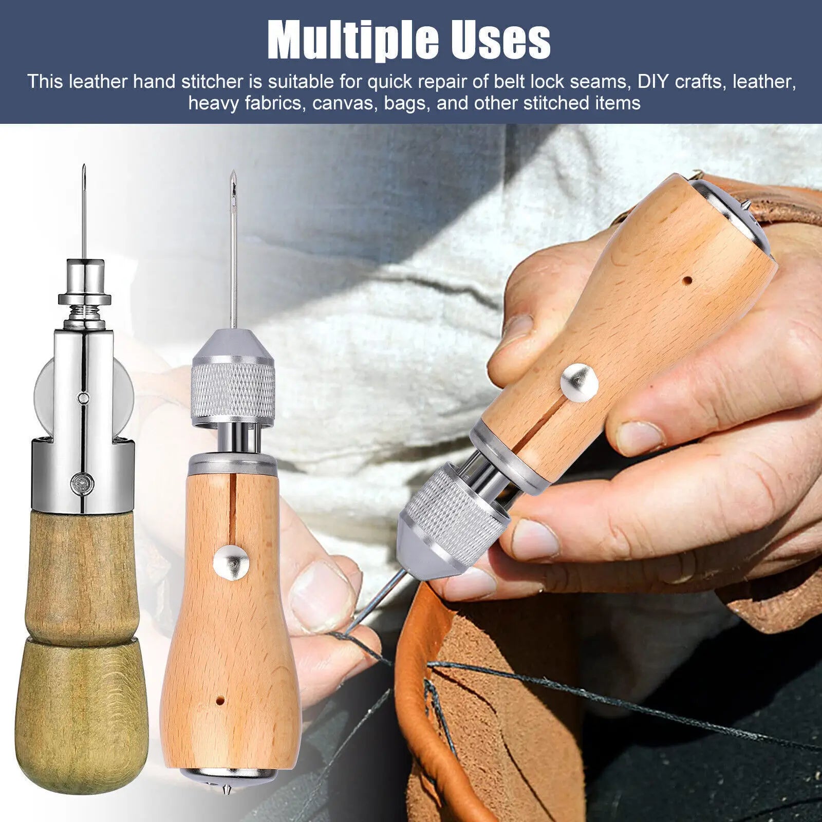 Leather Hand Sewing  Awl Set