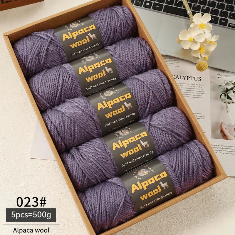 500g Alpaca Wool 245 Chunky Knitting Yarn