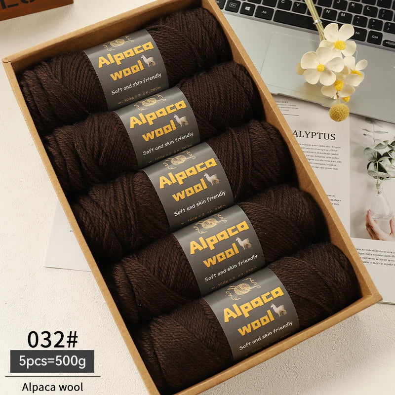500g Alpaca Wool 245 Chunky Knitting Yarn