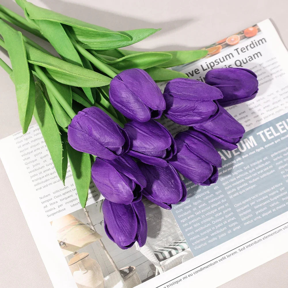 10/5/1pcs Tulip Artificial Flower Bouquet