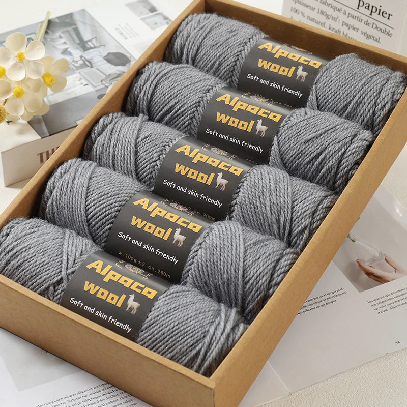 500g Alpaca Wool 245 Chunky Knitting Yarn