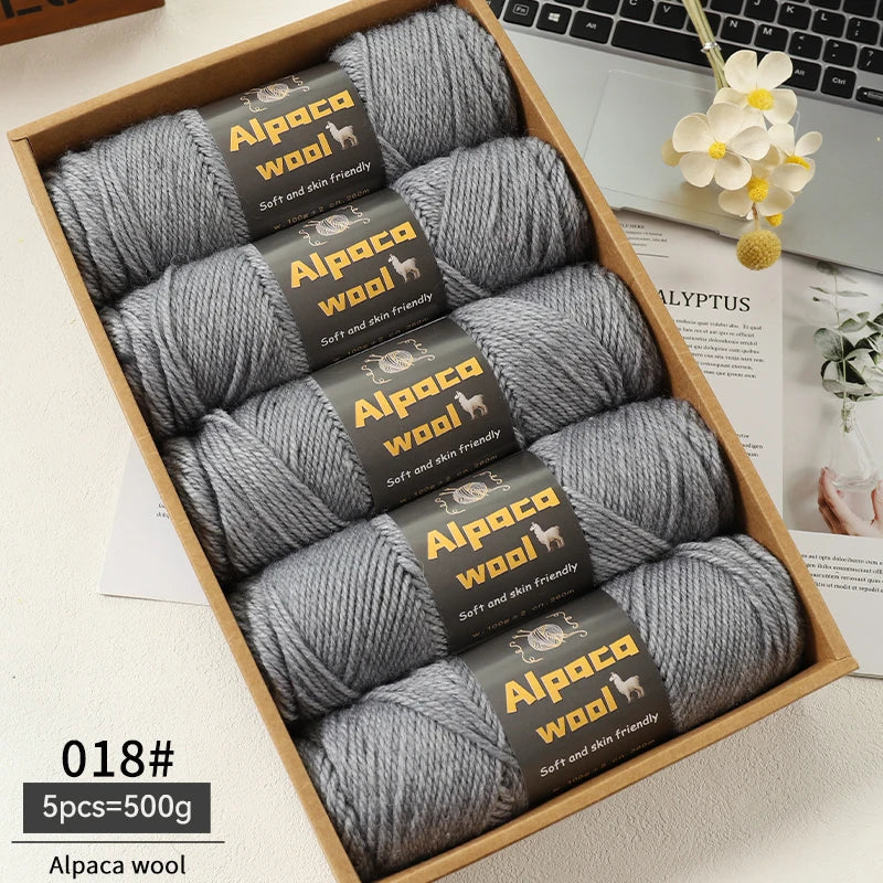 500g Alpaca Wool 245 Chunky Knitting Yarn