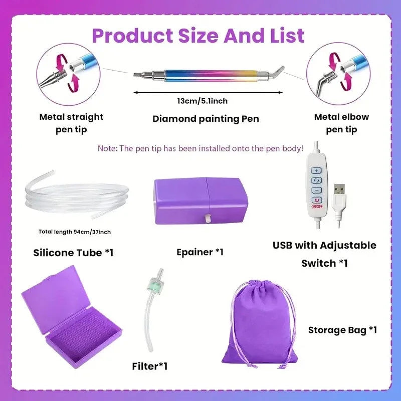 Electric Diamond Art Painting Pen