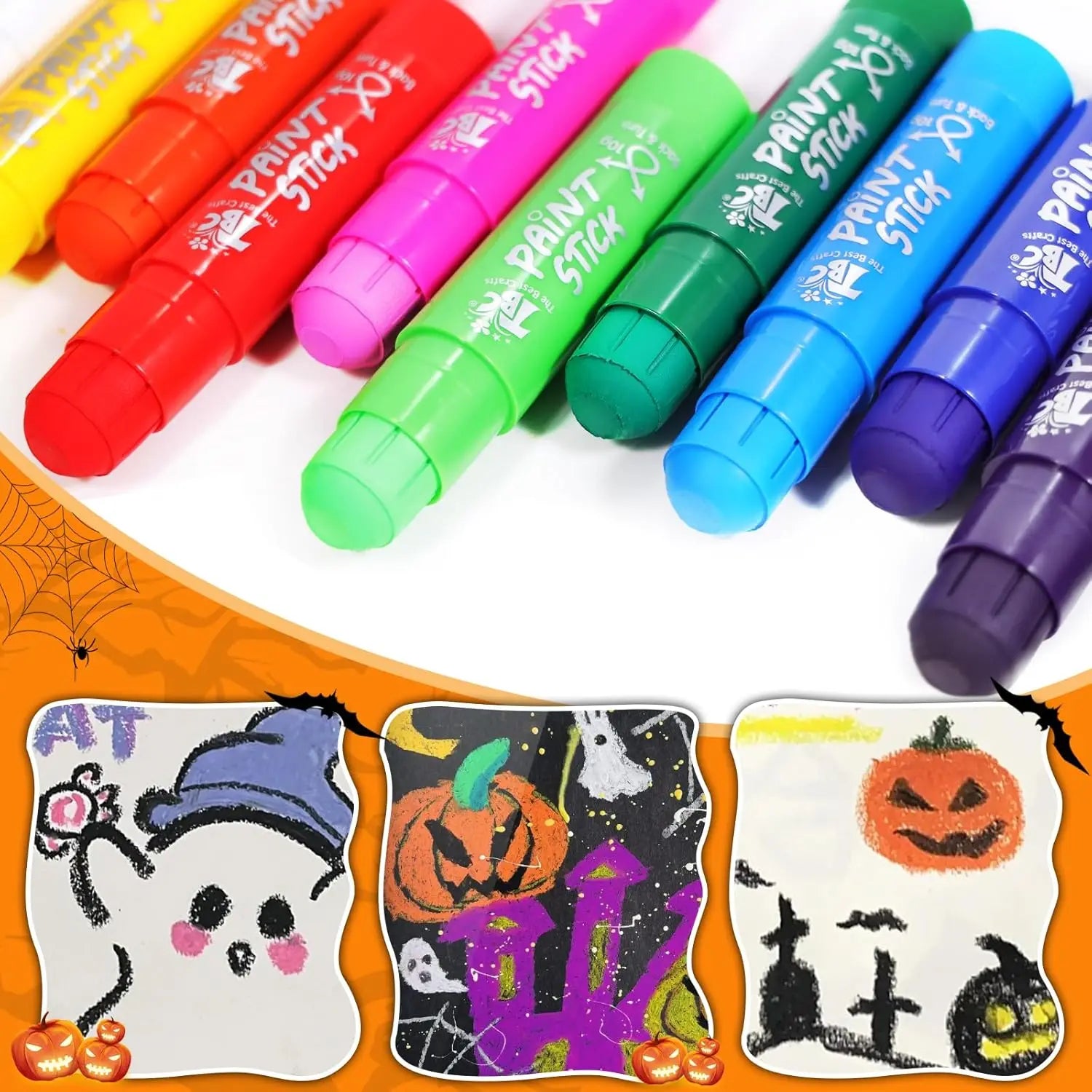 12 Classic Color Washable Non-toxic Paint Sticks