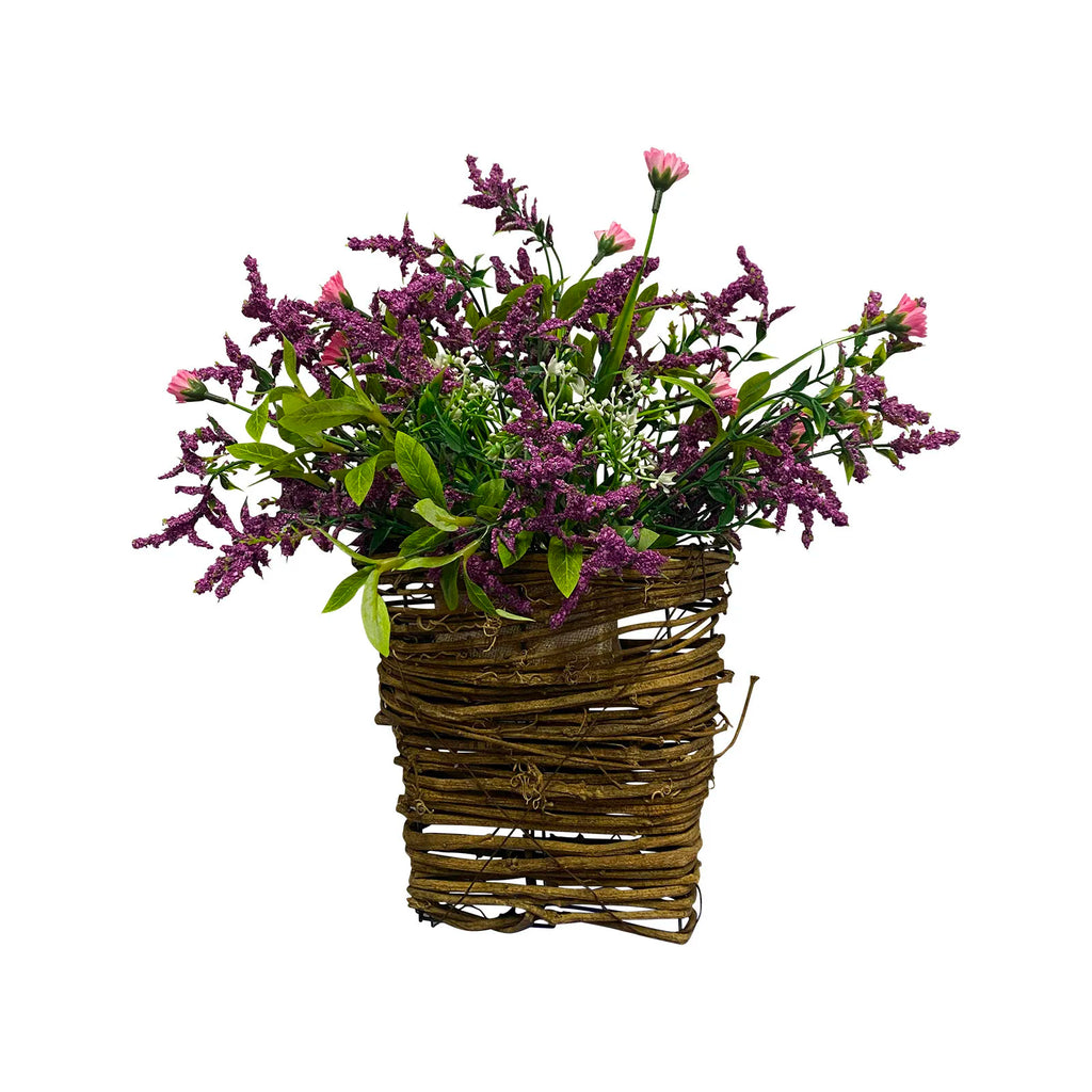 Artificial Flower Wreath Spring Summer Wildflowers