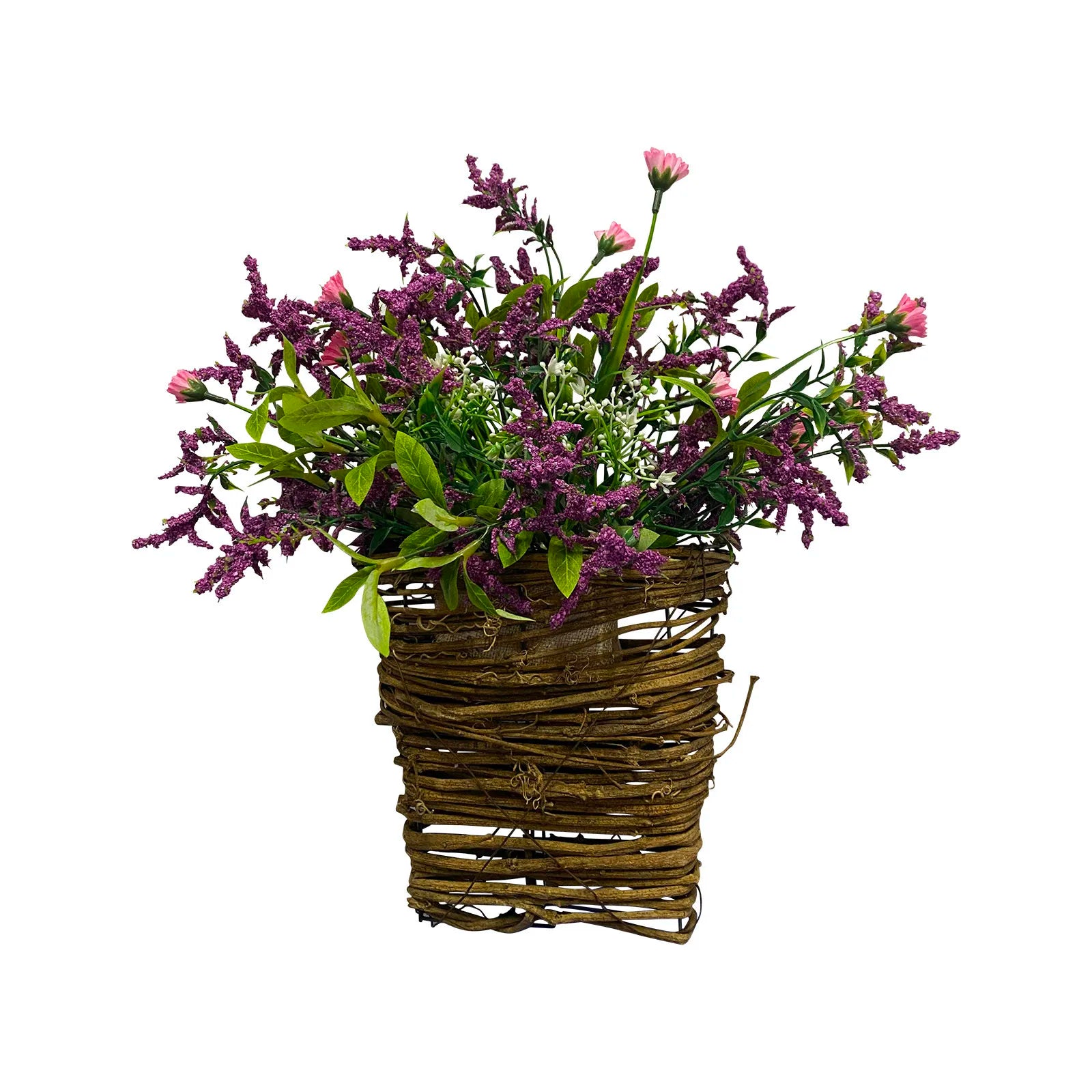 Artificial Flower Wreath Spring Summer Wildflowers