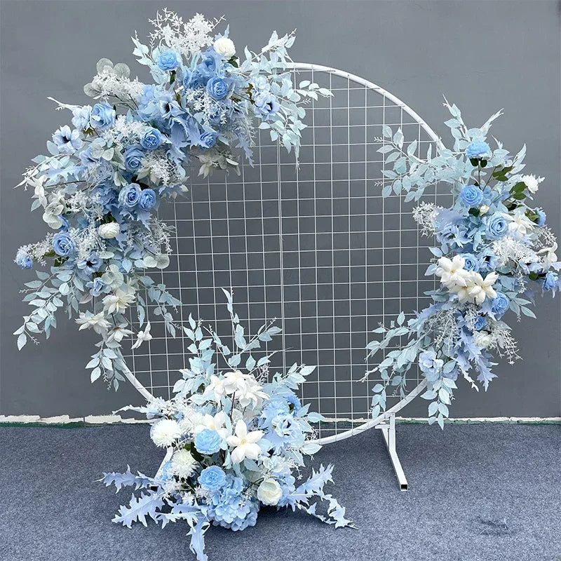 Wedding flower arrangement   round frame