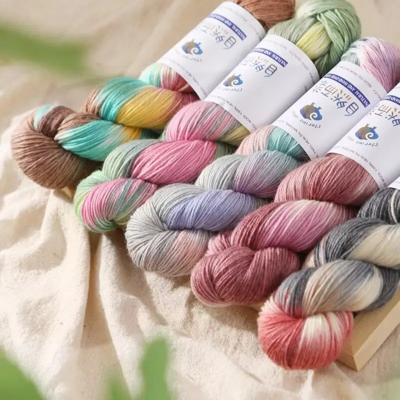 100g 270Meters Handmade Dyed Wool Yarn