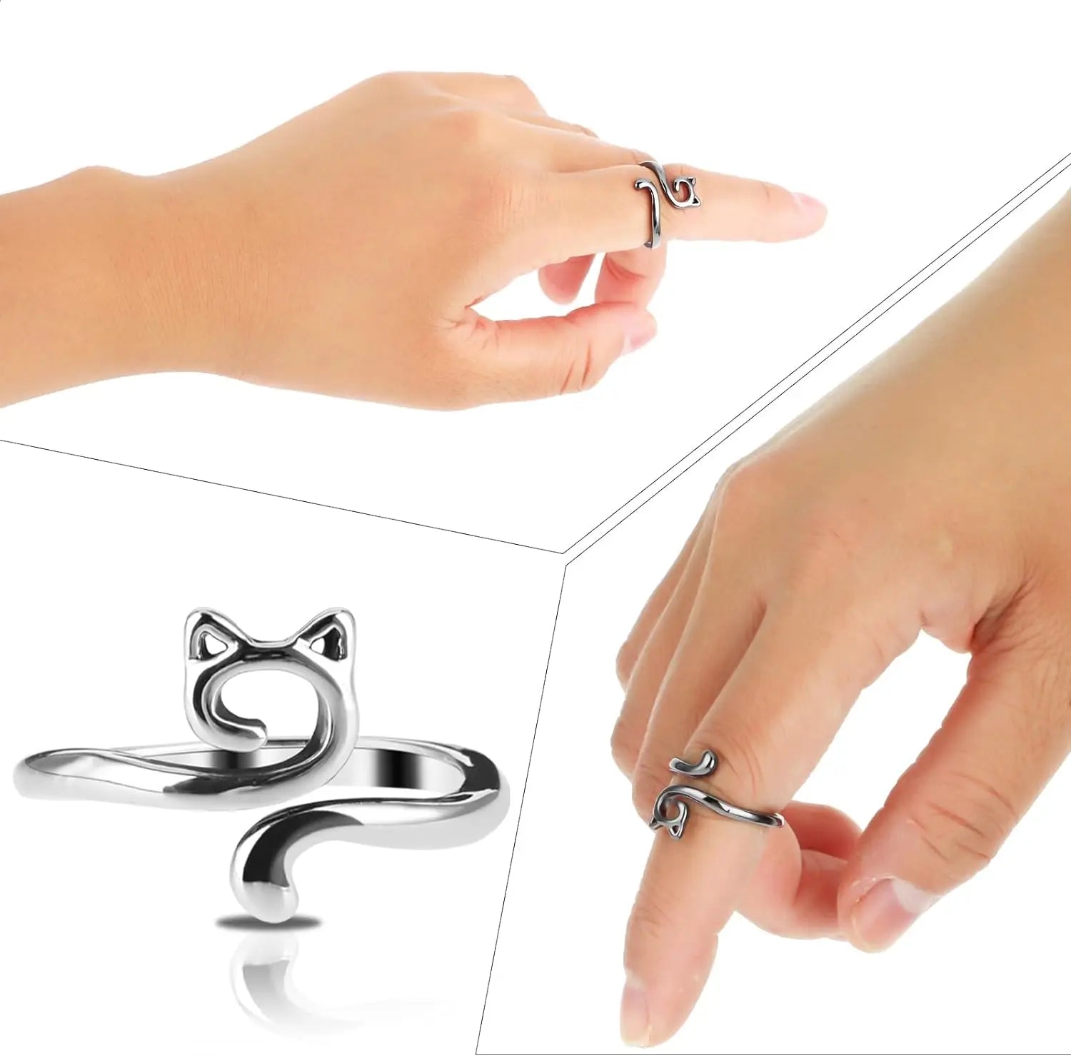 2pcs Adjustable Knitting Crochet finger guide