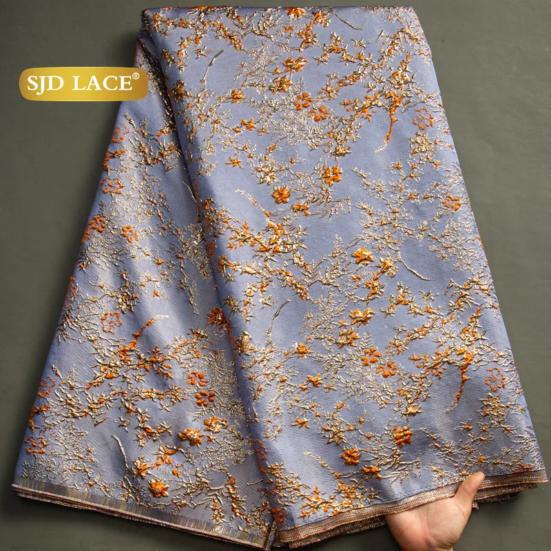 African Lace Fabric  High Quality French Brocade