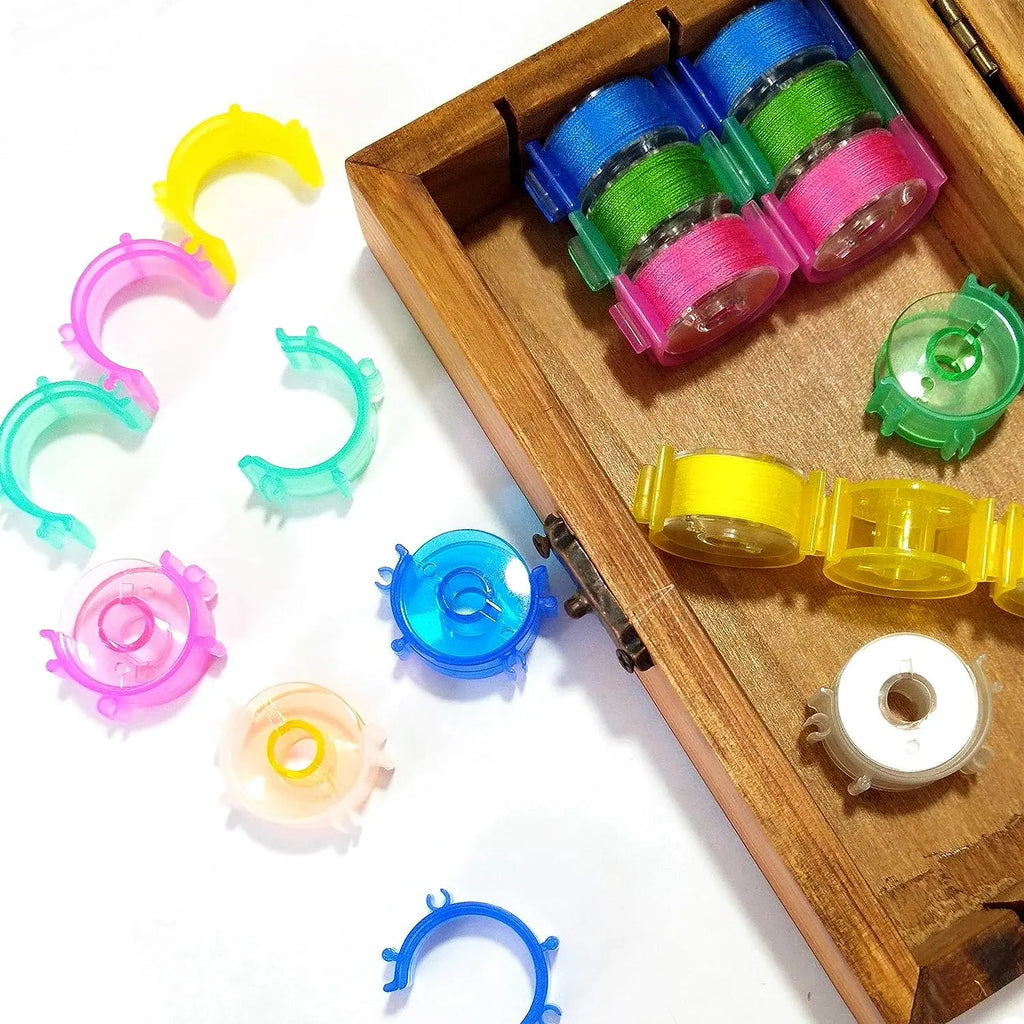 10-50pcs Sewing Bobbin Clips Plastic