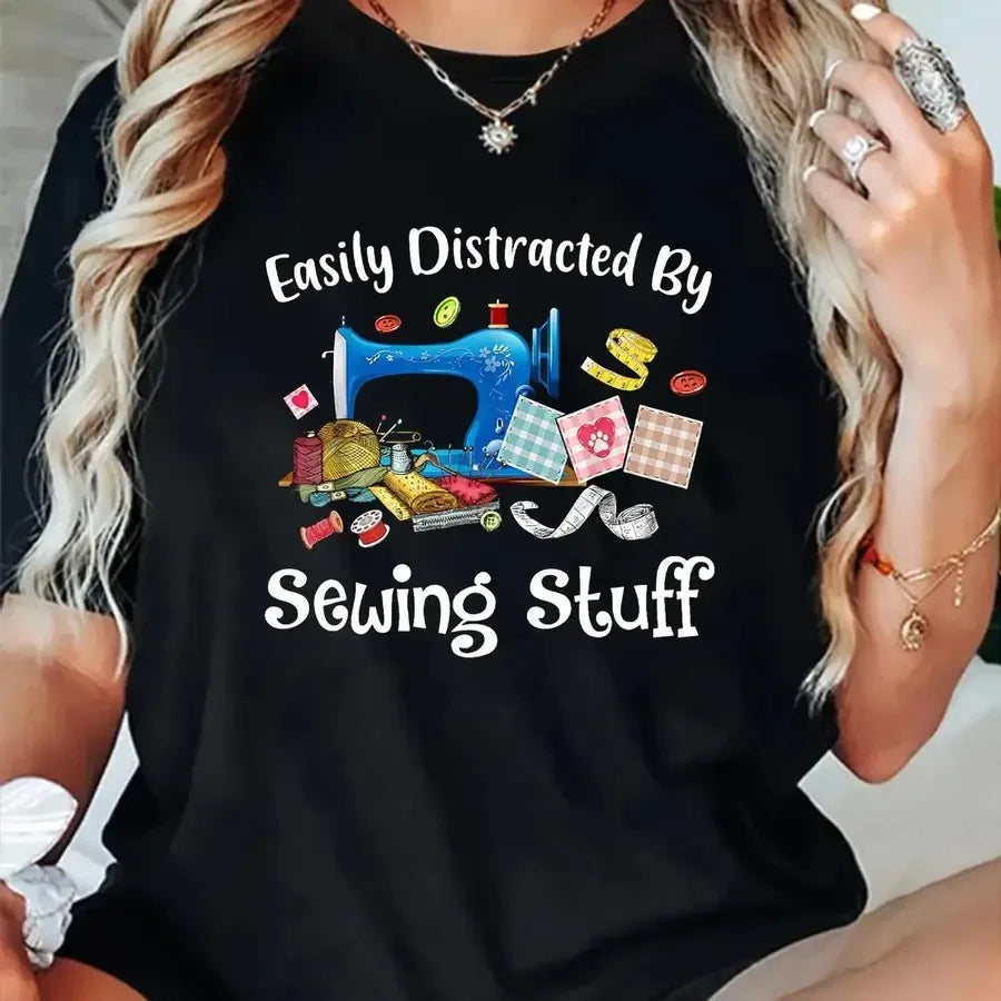 Women's  Sewing-Themed T-Shirt