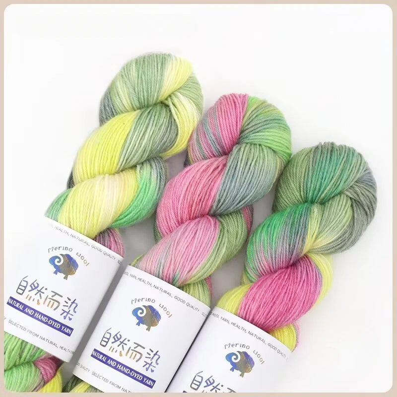 100g 270Meters Handmade Dyed Wool Yarn