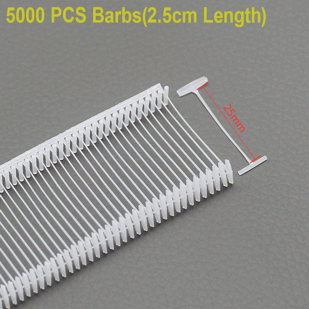 1000 Barbs Garment Price Tags Gun