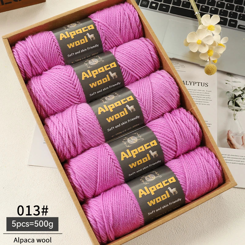 500g Alpaca Wool 245 Chunky Knitting Yarn