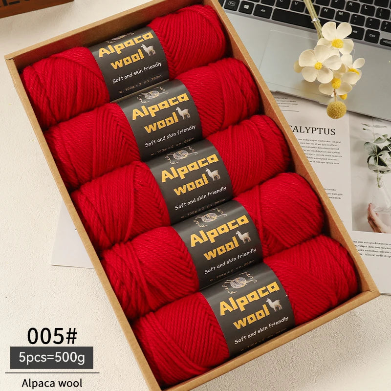 500g Alpaca Wool 245 Chunky Knitting Yarn