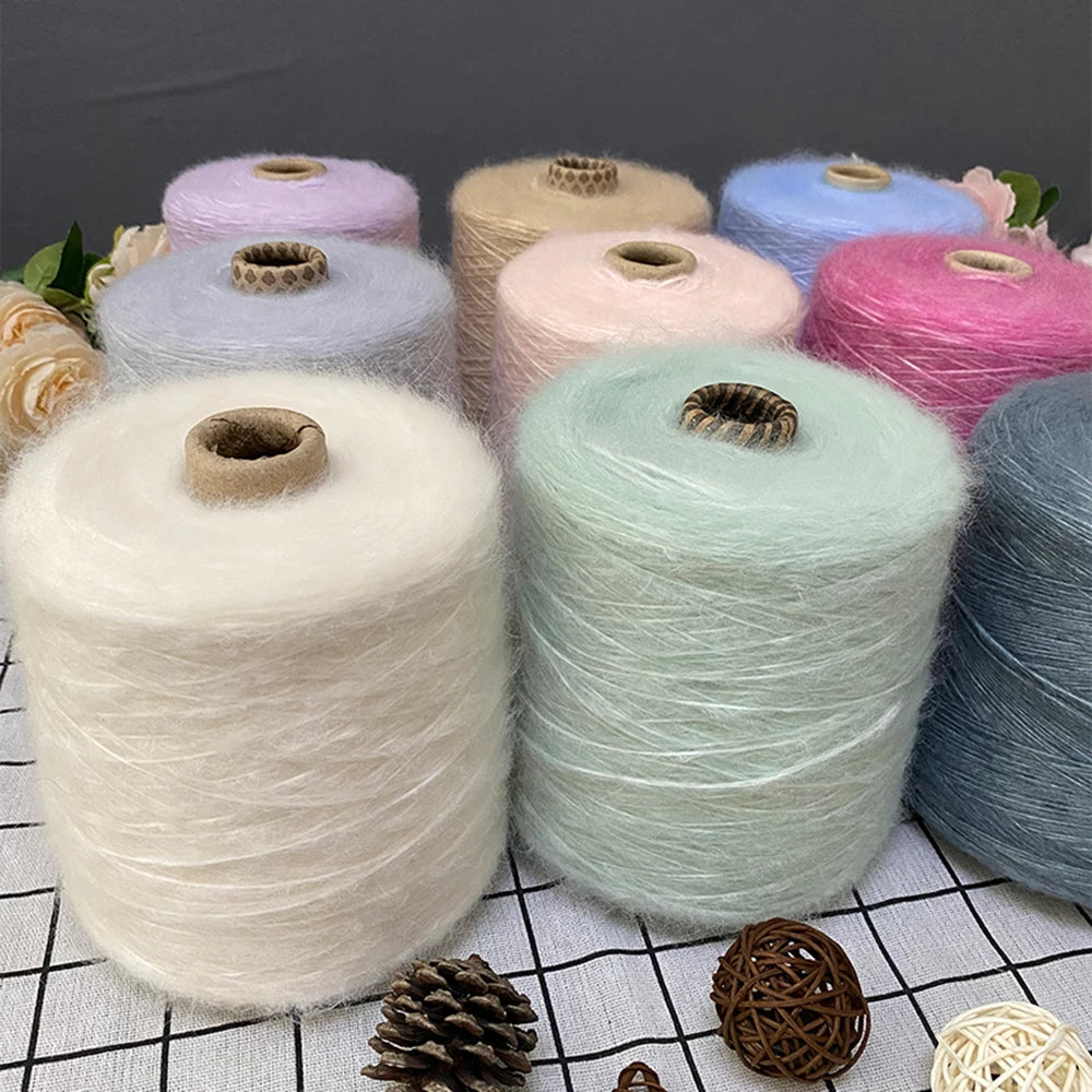 500G/PC Mohair Yarn High Quality Super Soft