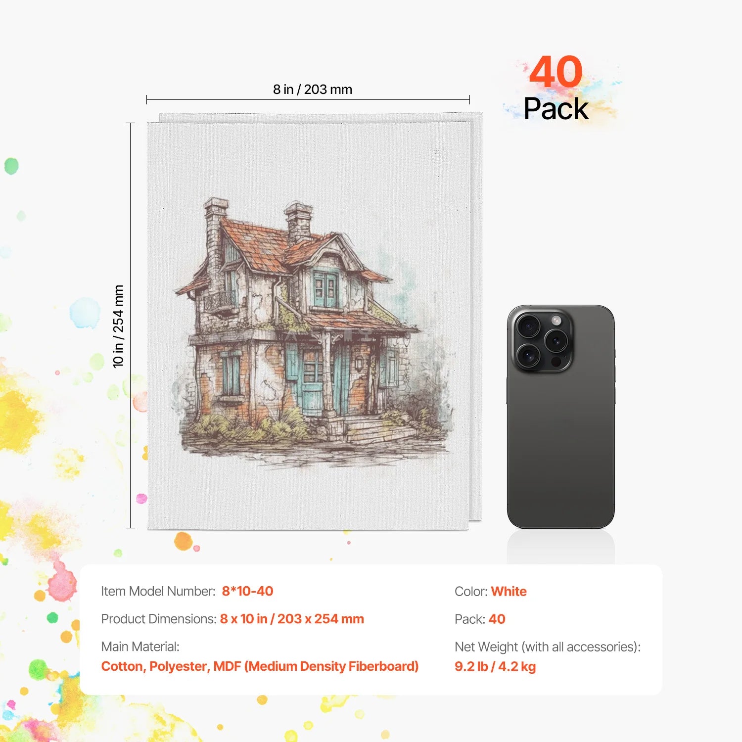 Canvas Boards White Canvas Panels