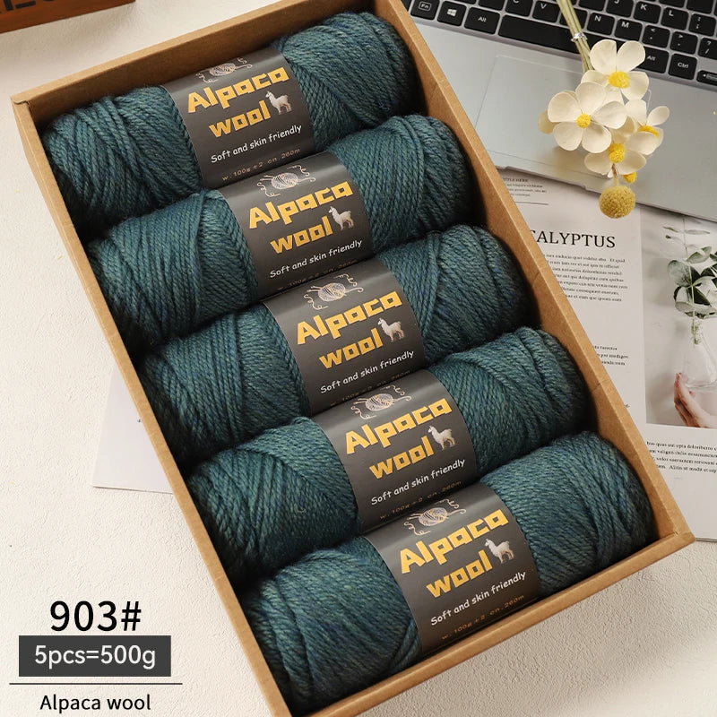 500g Alpaca Wool 245 Chunky Knitting Yarn