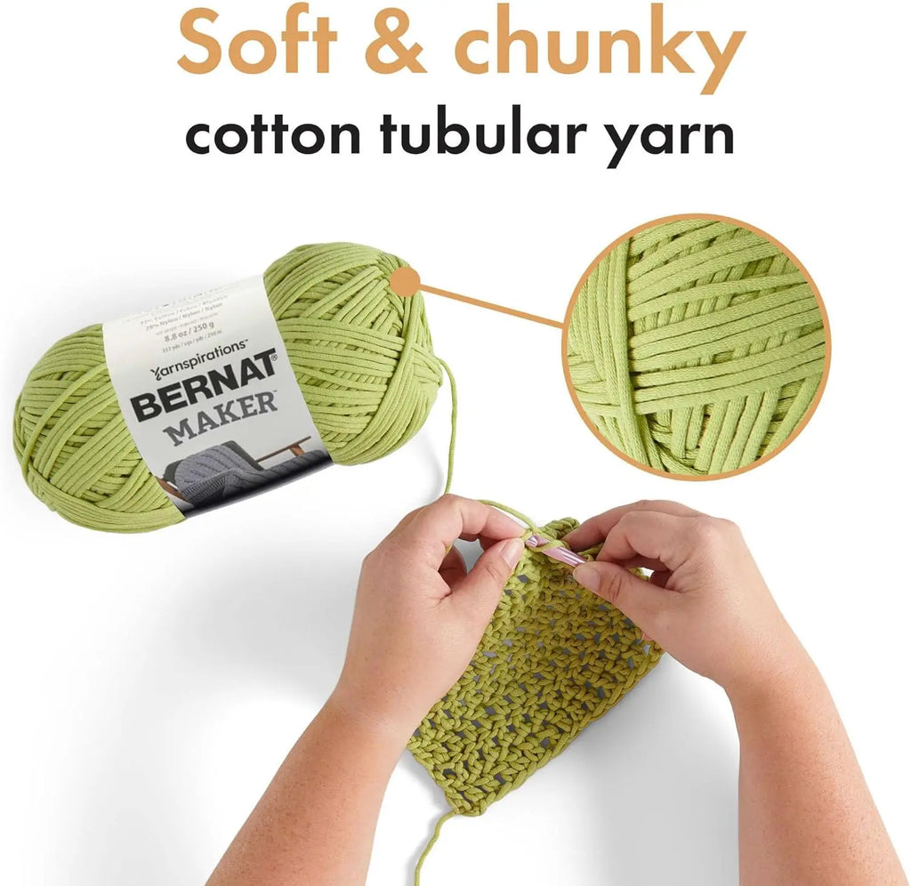 Bulky Cotton Nylon Yarn - 250g/8.8oz, 290m/317yd