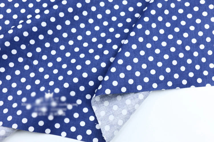 Dot print 100% cotton sold by  meter,