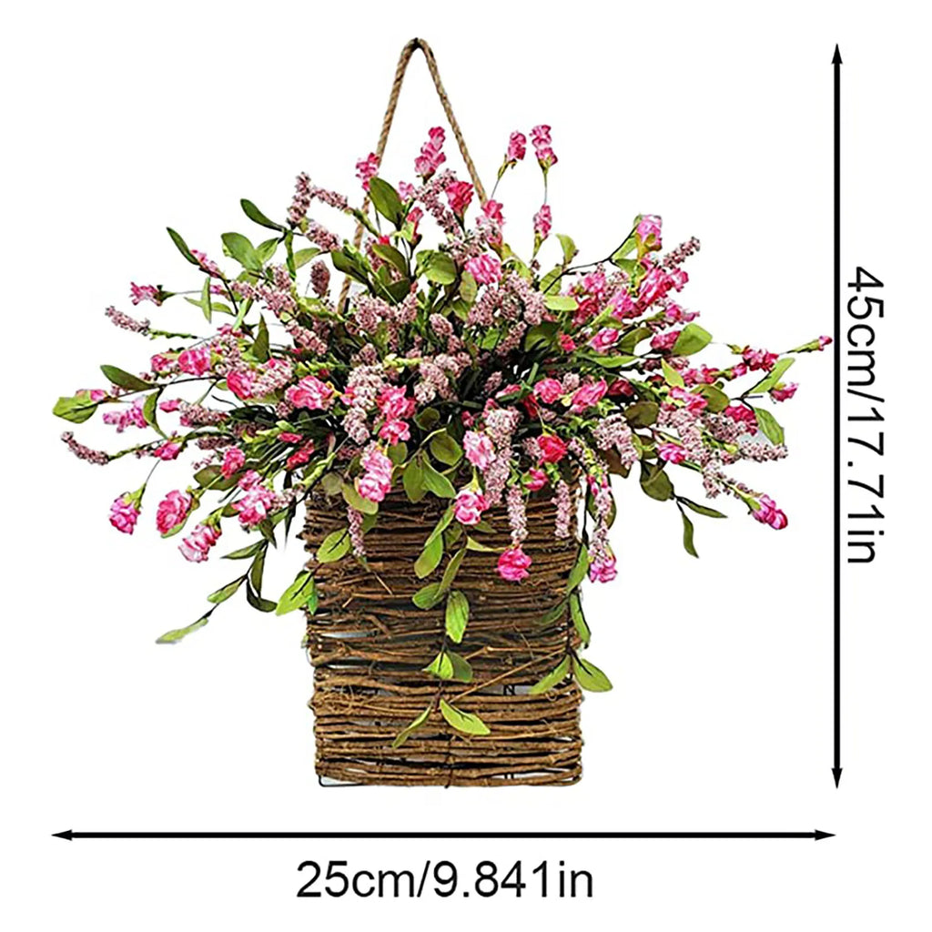 Artificial Flower Wreath Spring Summer Wildflowers