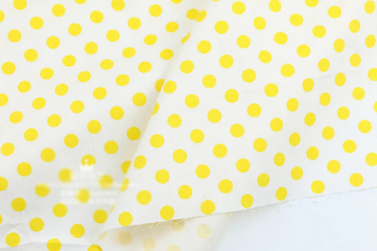 Dot print 100% cotton sold by  meter,