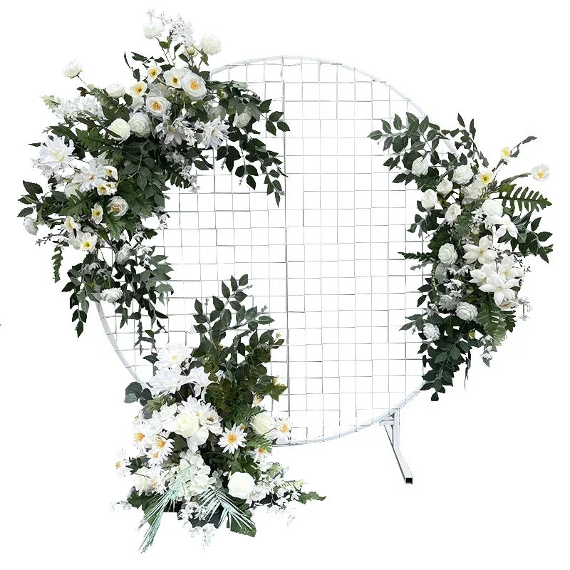 Wedding flower arrangement   round frame
