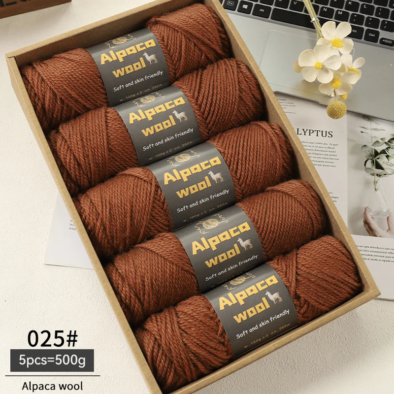 500g Alpaca Wool 245 Chunky Knitting Yarn