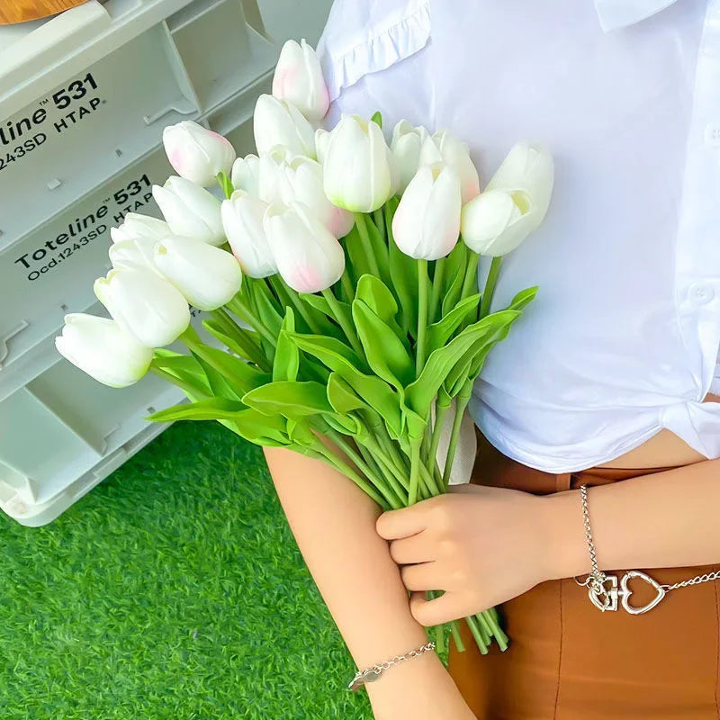 10/5/1pcs Tulip Artificial Flower Bouquet