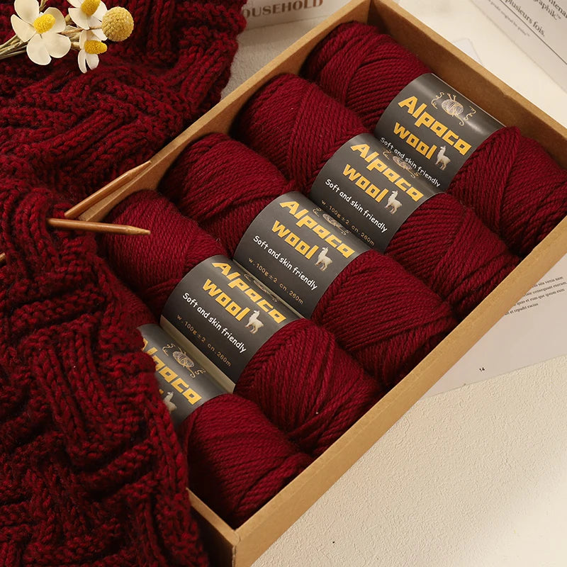 500g Alpaca Wool 245 Chunky Knitting Yarn