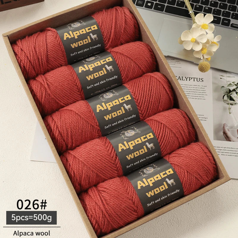 500g Alpaca Wool 245 Chunky Knitting Yarn