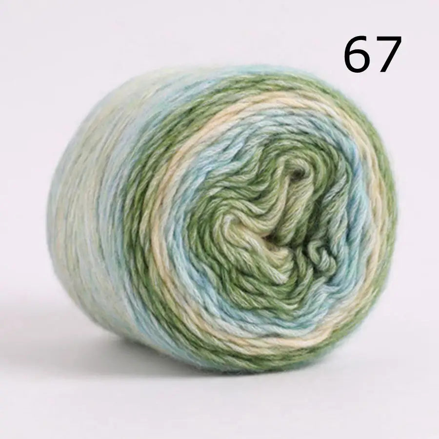 100g Rainbow Woolen Yarn New Soft  Cake