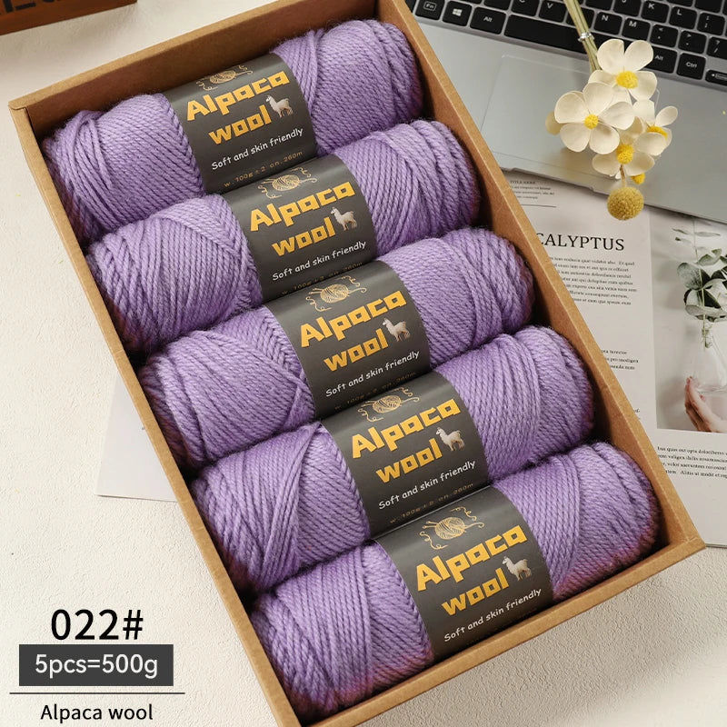 500g Alpaca Wool 245 Chunky Knitting Yarn