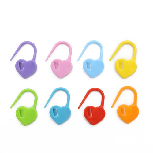 100Pcs Heart Shaped Locking Stitch  Markers