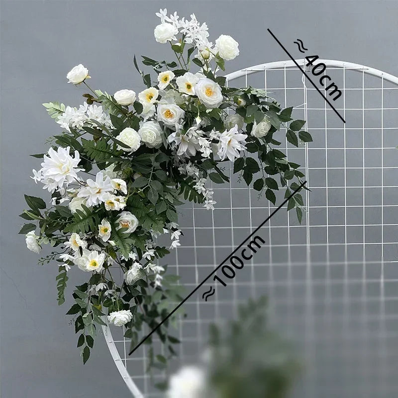 Wedding flower arrangement   round frame