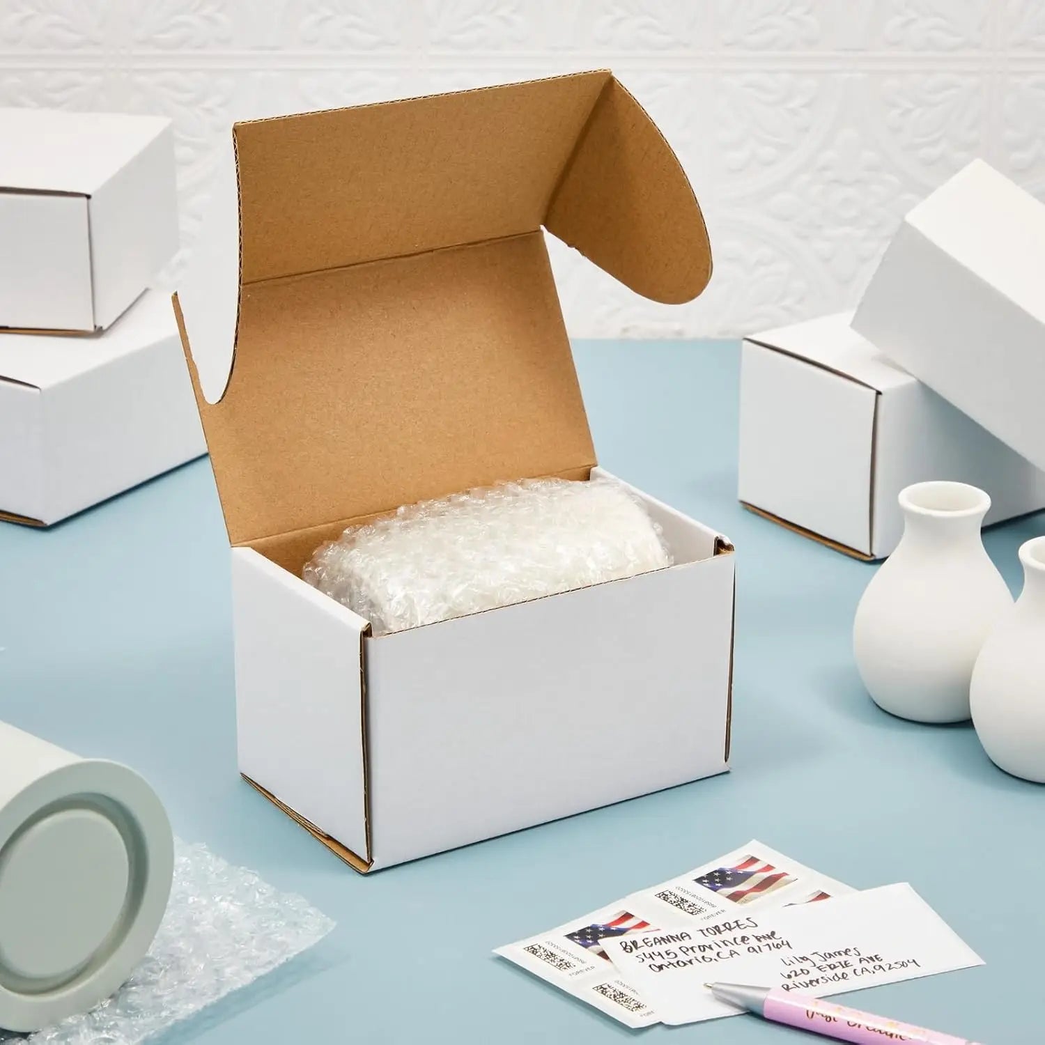 6x4x4 Shipping Boxes Set of 50 cardboard