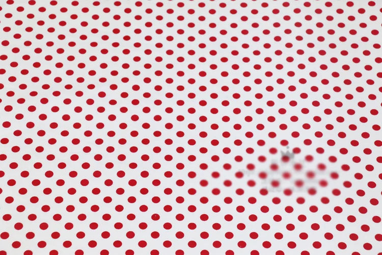 Dot print 100% cotton sold by  meter,