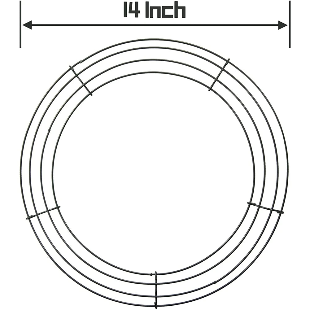 14 Inch Wire  Frame Metal Round 4pcs
