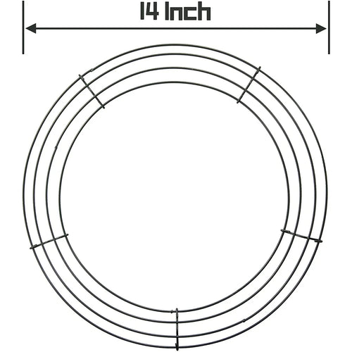 14 Inch Wire  Frame Metal Round 4pcs