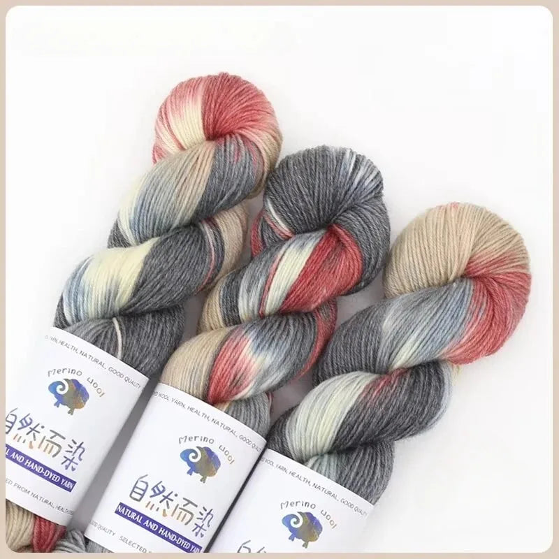 100g 270Meters Handmade Dyed Wool Yarn