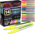 14 Pack Neon UV Acrylic Paint Pens