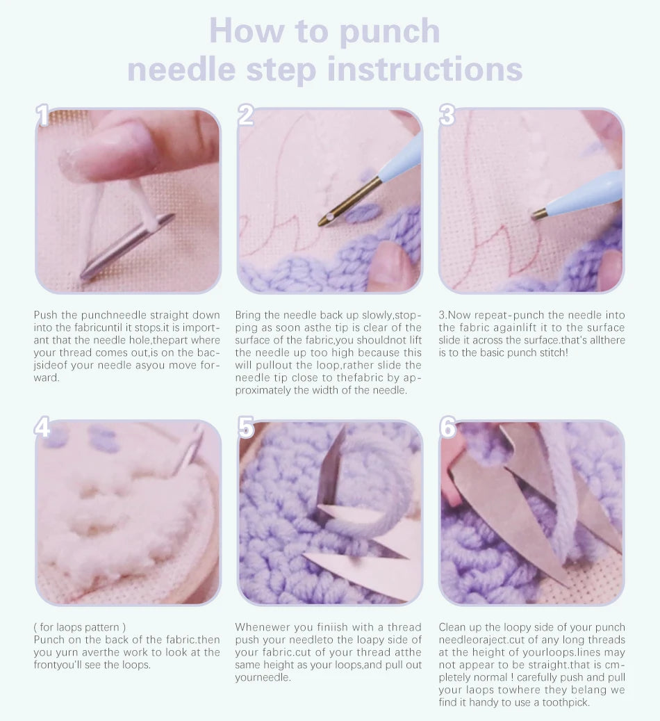 Punch Needle Embroidery Kits For Adults